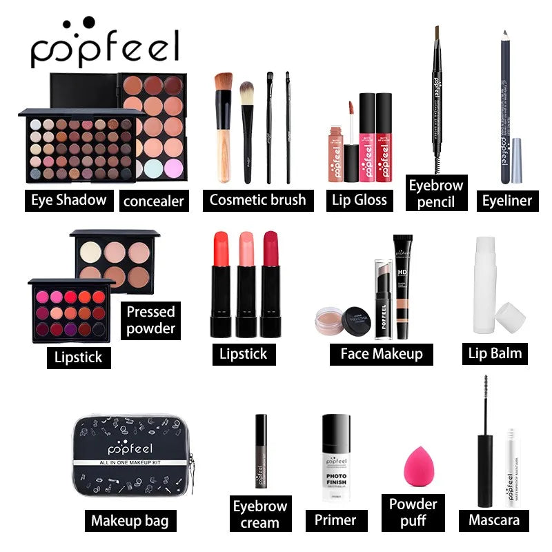 POPFEEL All In One Makeup Kit  for Women Full Kit Set, All in One Makeup Sets Include Eyebrow Eyeliner Eyeshadow - Fabs things