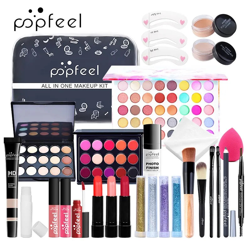 POPFEEL All In One Makeup Kit  for Women Full Kit Set, All in One Makeup Sets Include Eyebrow Eyeliner Eyeshadow - Fabs things
