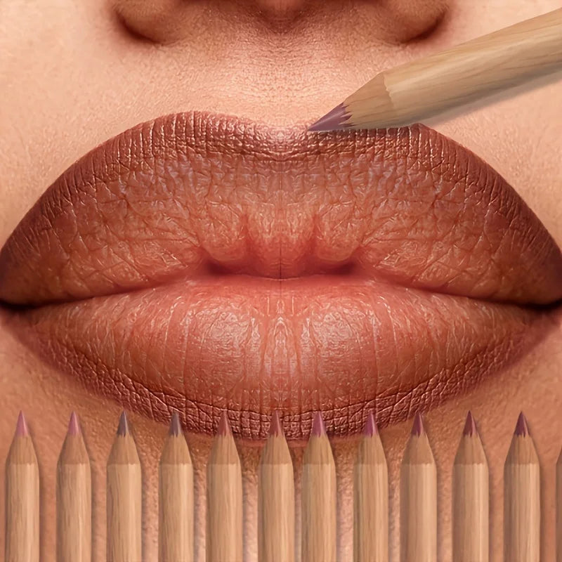 6pcs Velvet Matte Lip Liner Set - Long-Lasting Versatile Shades Longlasting Lip Makeup Berry, Brown, Pink Lip Pencil - Fabs things