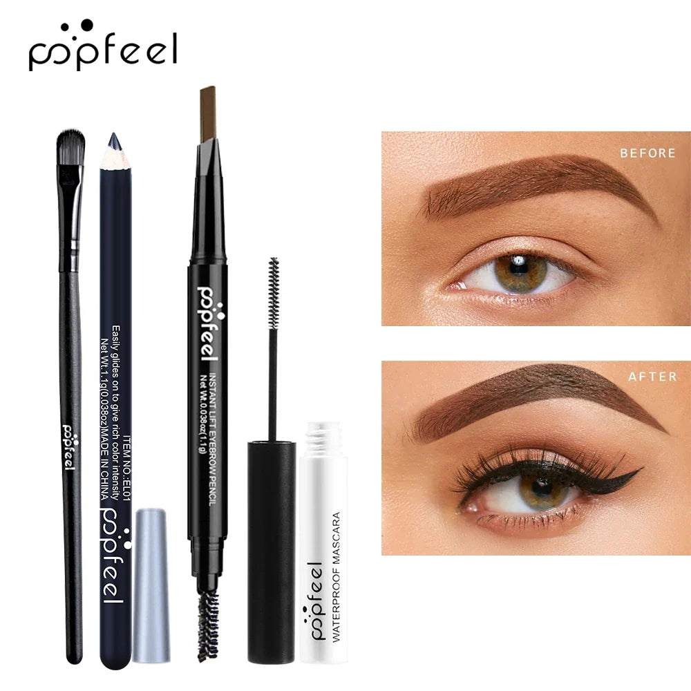 POPFEEL Eye Makeup Set, Eyeshadow Palette, Eyeliner, Mascara, Eyebrow Pencil, Makeup Tool Set Box, Gifts For Women - Fabs things