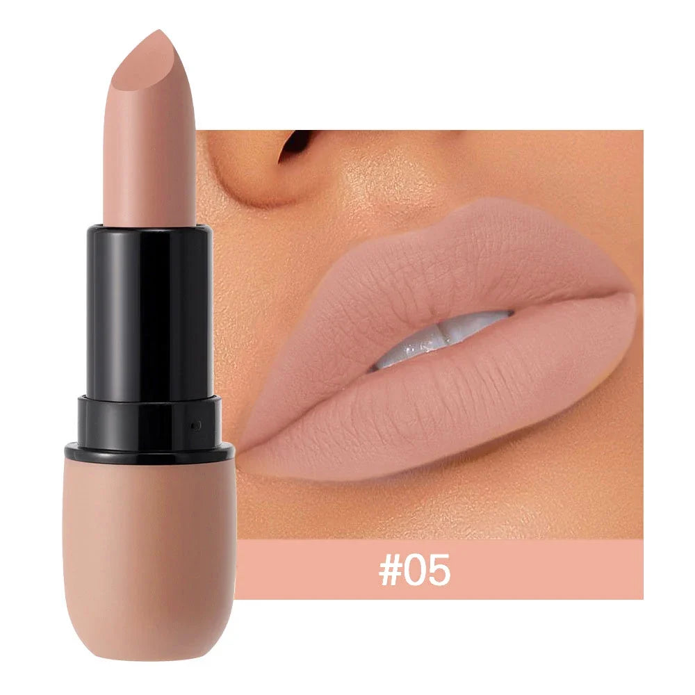 6-Color Matte Lipstick: Velvet Lip Color, Smooth, Waterproof, Long-Lasting Color Lip Makeup - Fabs things