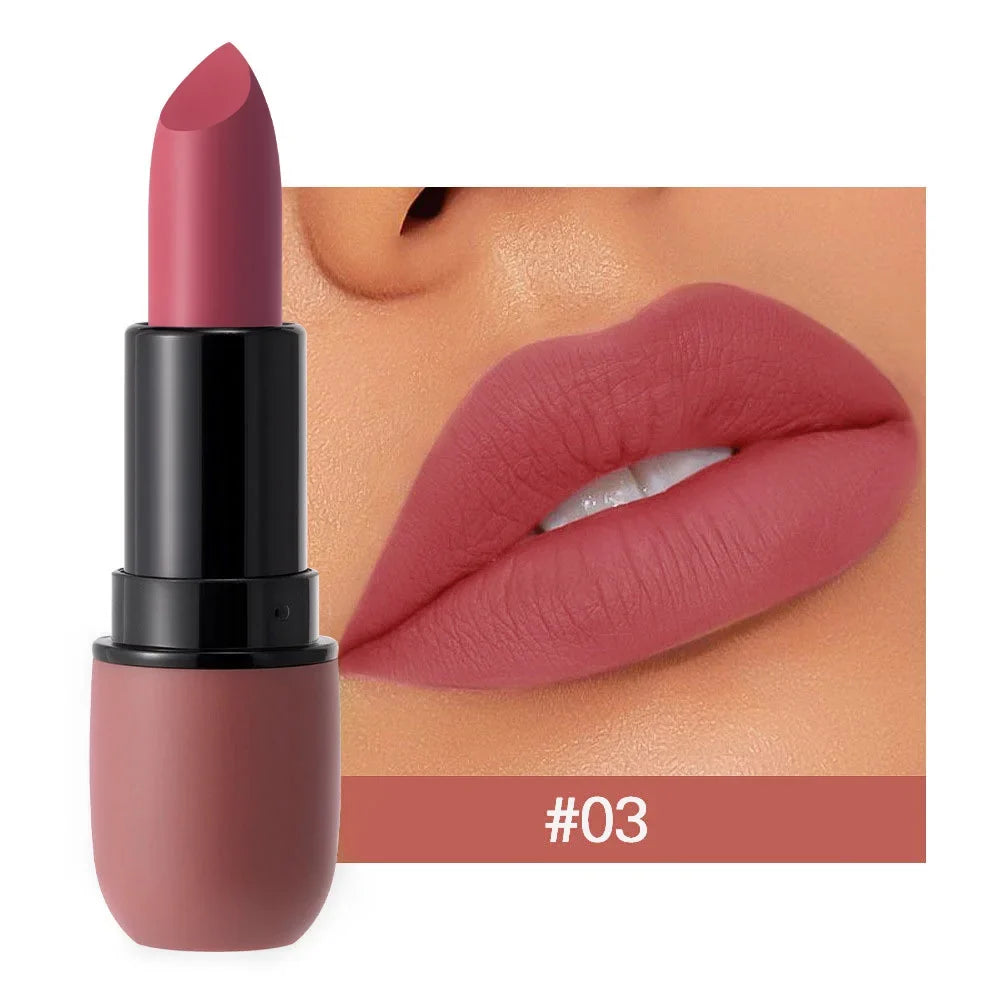 6-Color Matte Lipstick: Velvet Lip Color, Smooth, Waterproof, Long-Lasting Color Lip Makeup - Fabs things