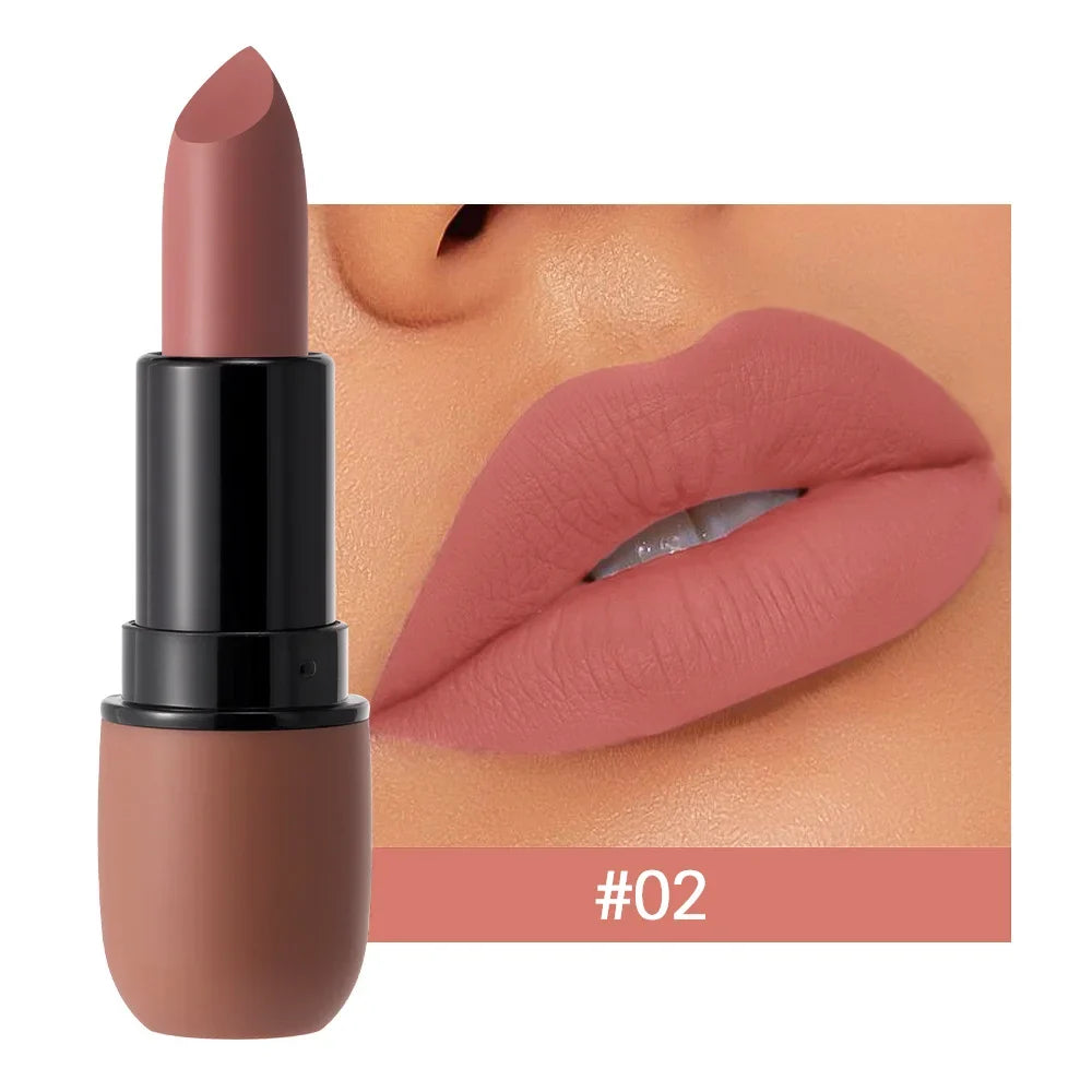 6-Color Matte Lipstick: Velvet Lip Color, Smooth, Waterproof, Long-Lasting Color Lip Makeup - Fabs things