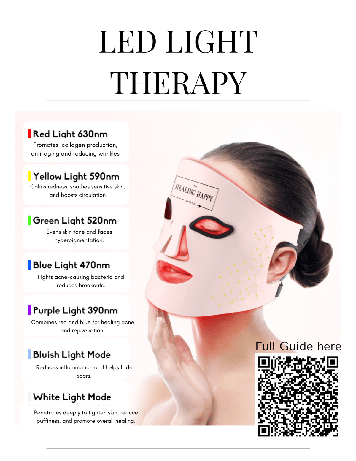 Luxe Professional Skin Care Rejuvenating LED Face Mask - Fabs things