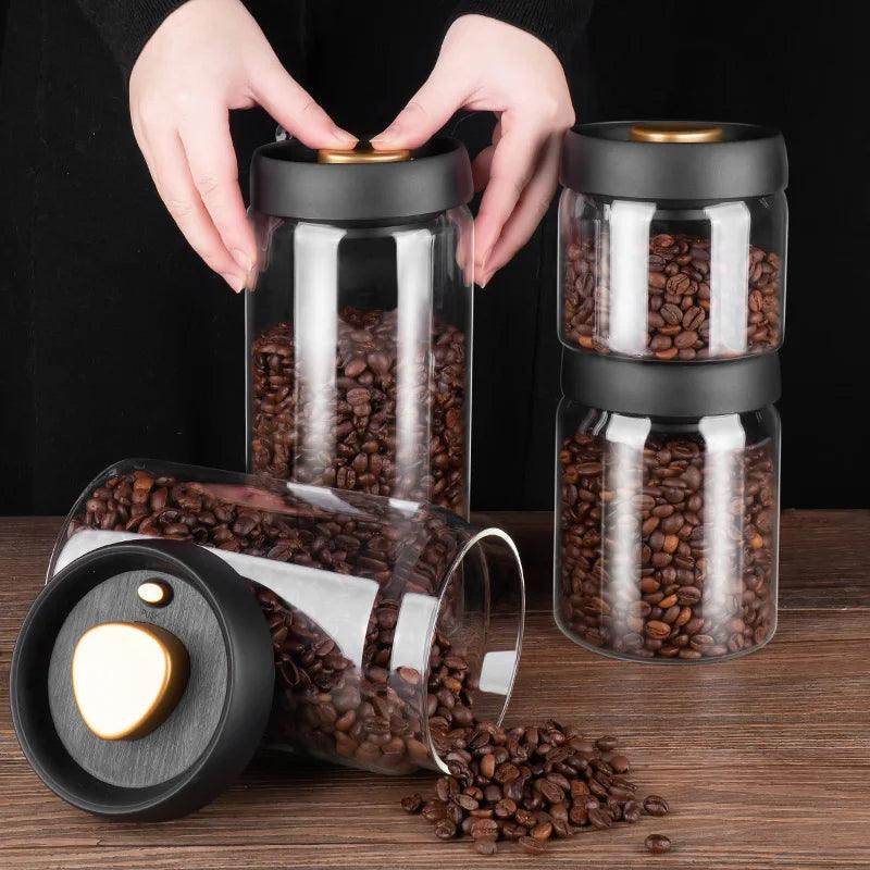 Vacuum Sealed Jug Coffee Beans Airtight Canister - Fabs things