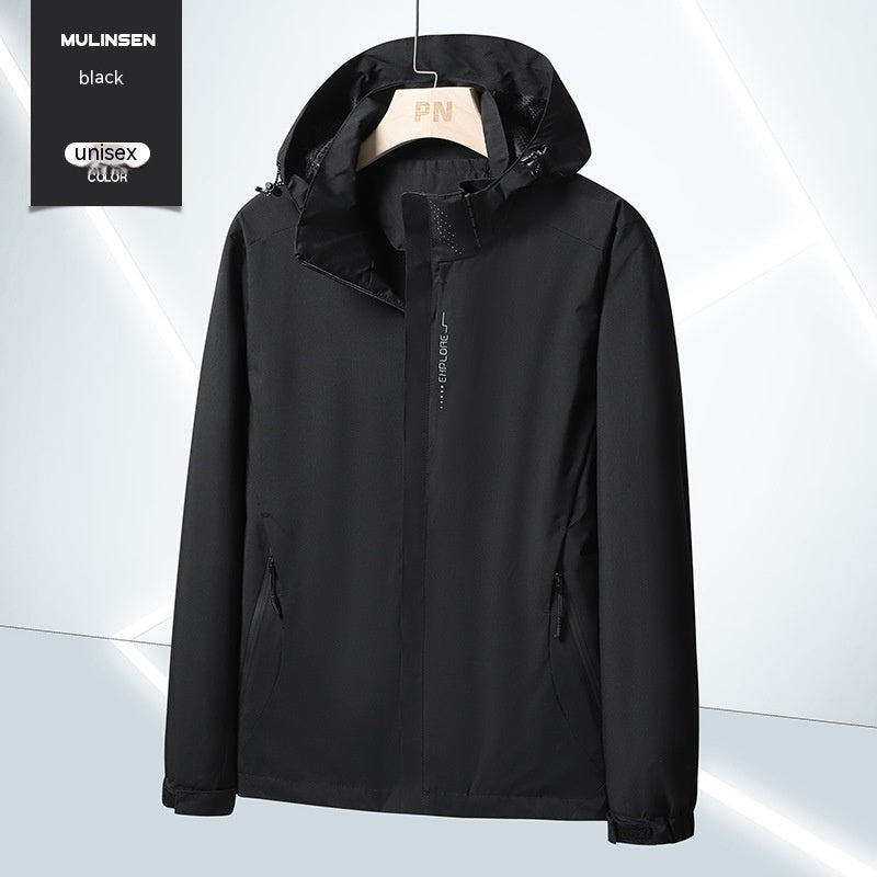Men's And Women's Waterproof Windproof Jacket Live Jacket Jacket Printable - Fabs things