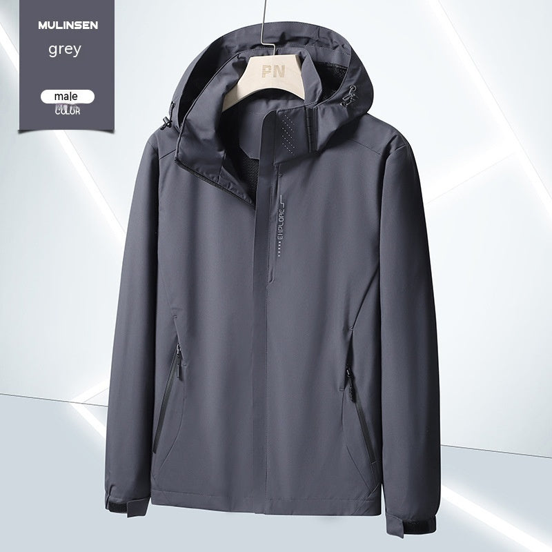 Men's And Women's Waterproof Windproof Jacket Live Jacket Jacket Printable - Fabs things