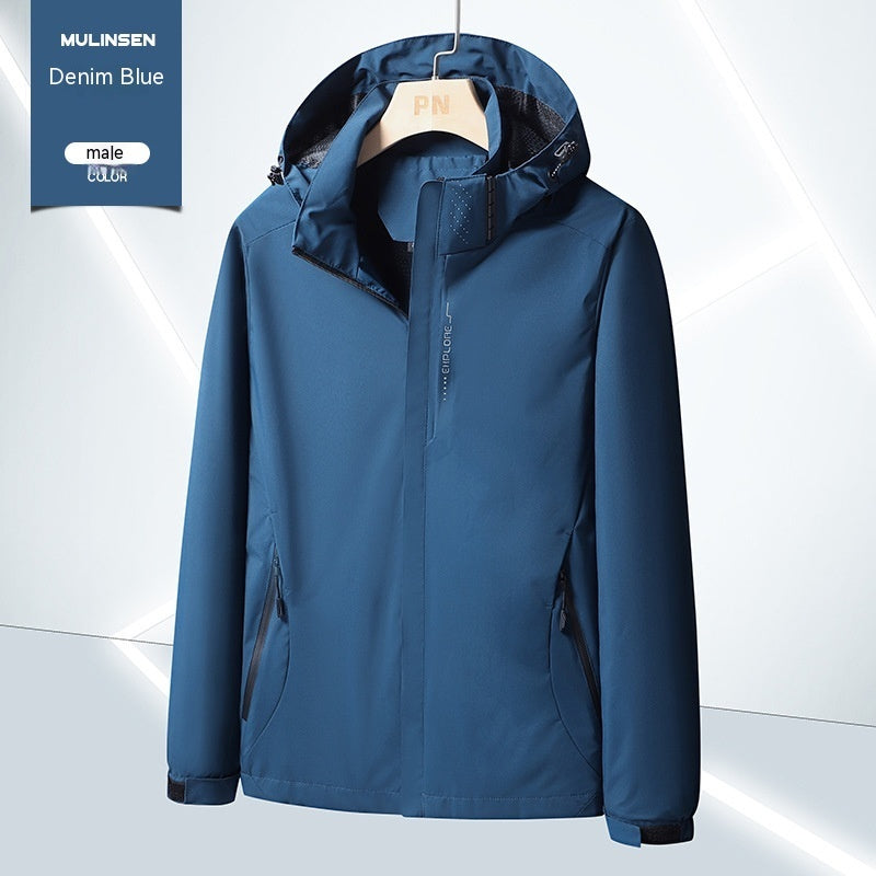 Men's And Women's Waterproof Windproof Jacket Live Jacket Jacket Printable - Fabs things