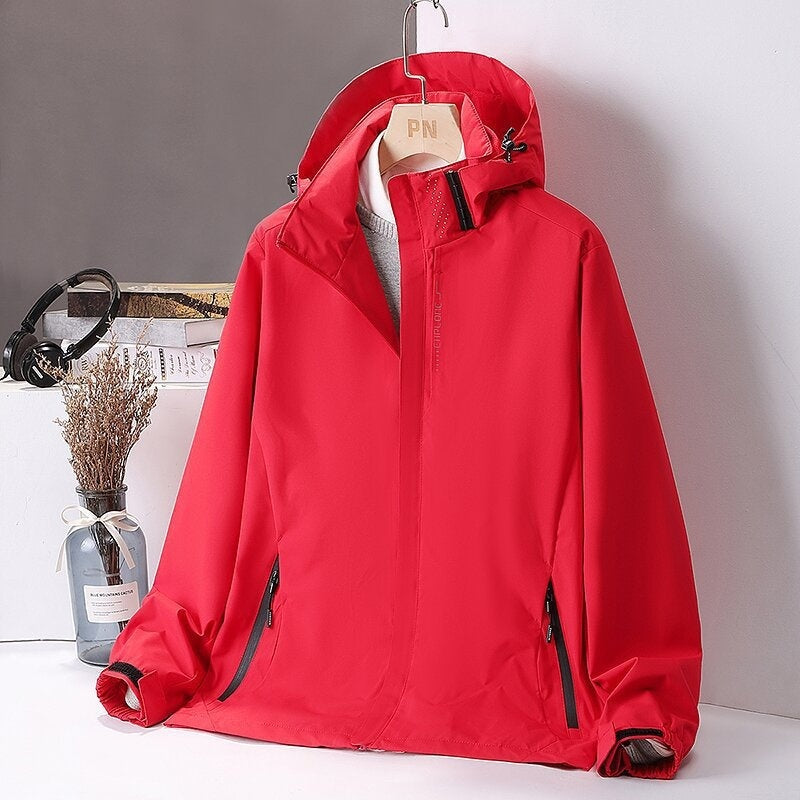 Men's And Women's Waterproof Windproof Jacket Live Jacket Jacket Printable - Fabs things