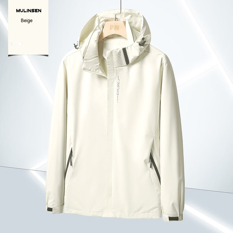 Men's And Women's Waterproof Windproof Jacket Live Jacket Jacket Printable - Fabs things