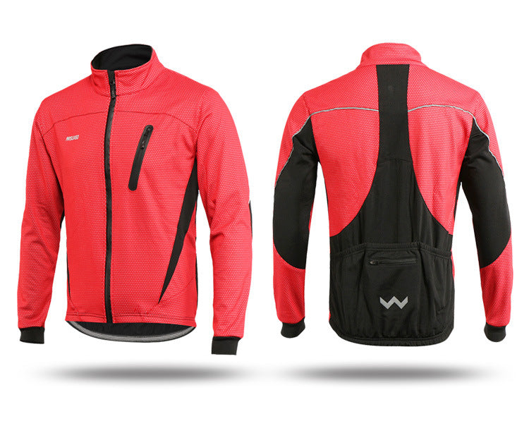Arsuxeo fleece outdoor sports jacket cycling jersey - Fabs things