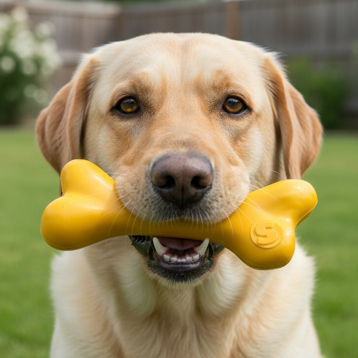 PUP-X Rubber Bone Dog Toy - Durable, Floats, Chew Toy for Large Dogs | USA - Fabs things