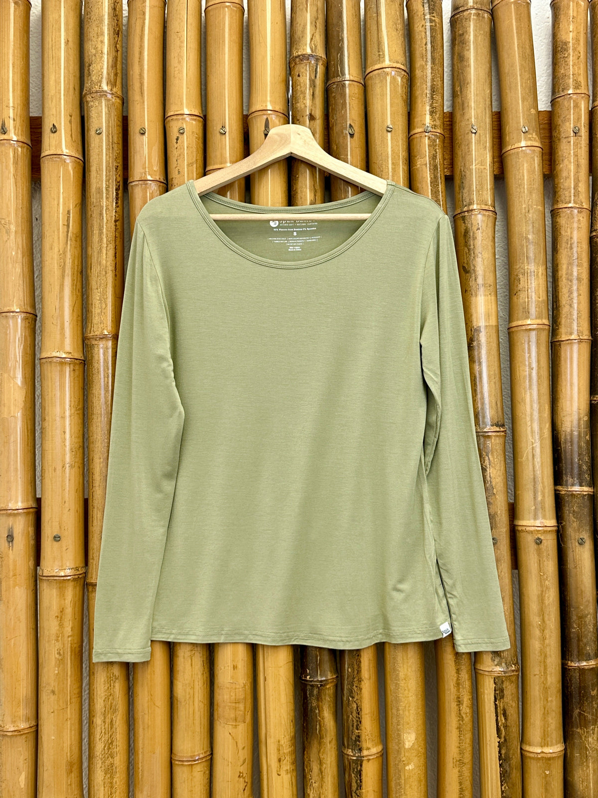 Women's Bamboo Lounge Long Sleeve T-Shirt - Fabs things