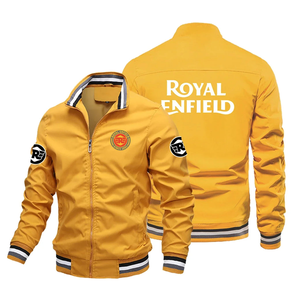 2026 New Retro style Royal Enfield Motorcycle Jacket Racing Jacket Windbreaker Outdoor Sports Bicycle Jacket Men's Clothing tops - Fabs things