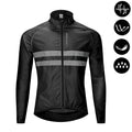 WOSAWE Men Cycling Windbreaker MTB Bicycle Long Sleeve Coat Water Resistant Outdoor Sport Jersey Bike Jacket Cycling Clothing - Fabs things