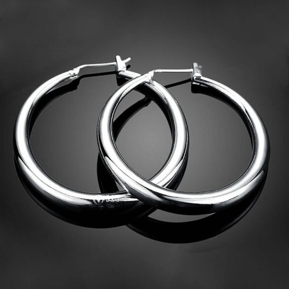 Sterling Silver Hoop Earrings - Fabs things