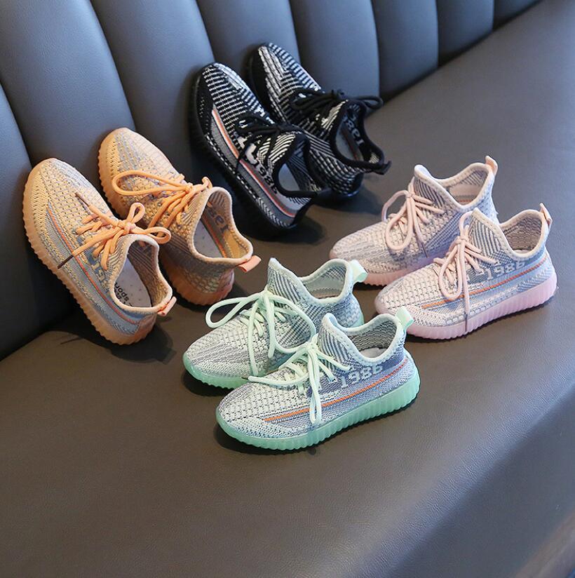 Boys Girls Fashion Sneakers Baby/Toddler/Little Kids Leather Trainers Children School Sport Shoes Soft Running Shoes - Fabs things