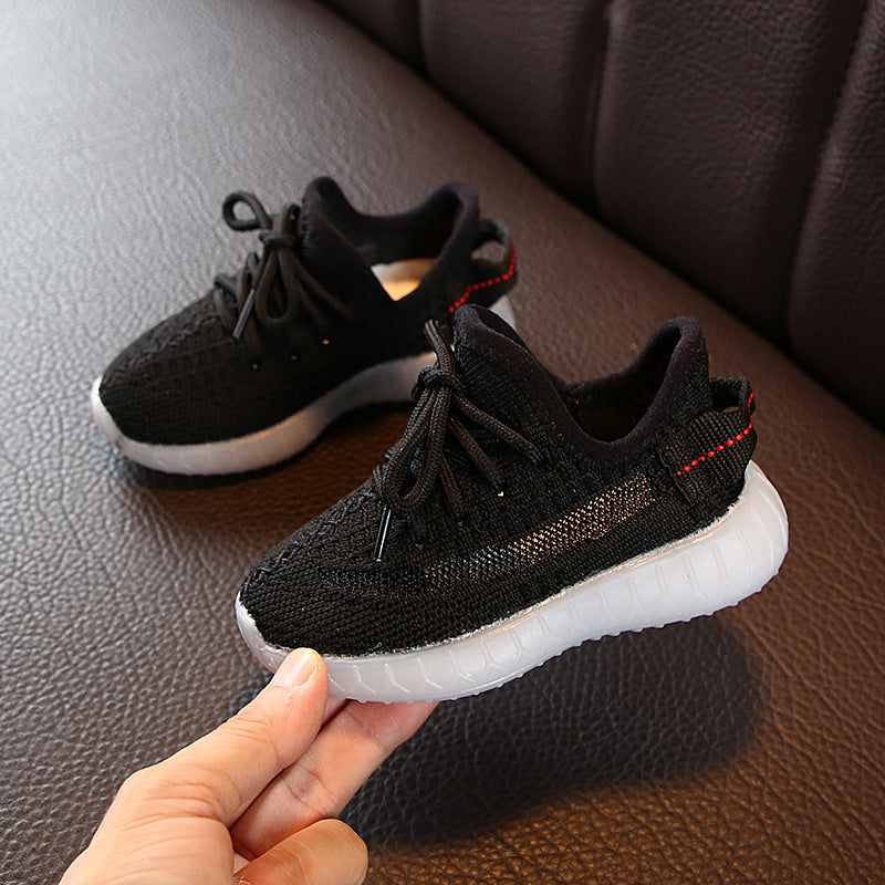 Boys Girls Fashion Sneakers Baby/Toddler/Little Kids Leather Trainers Children School Sport Shoes Soft Running Shoes - Fabs things