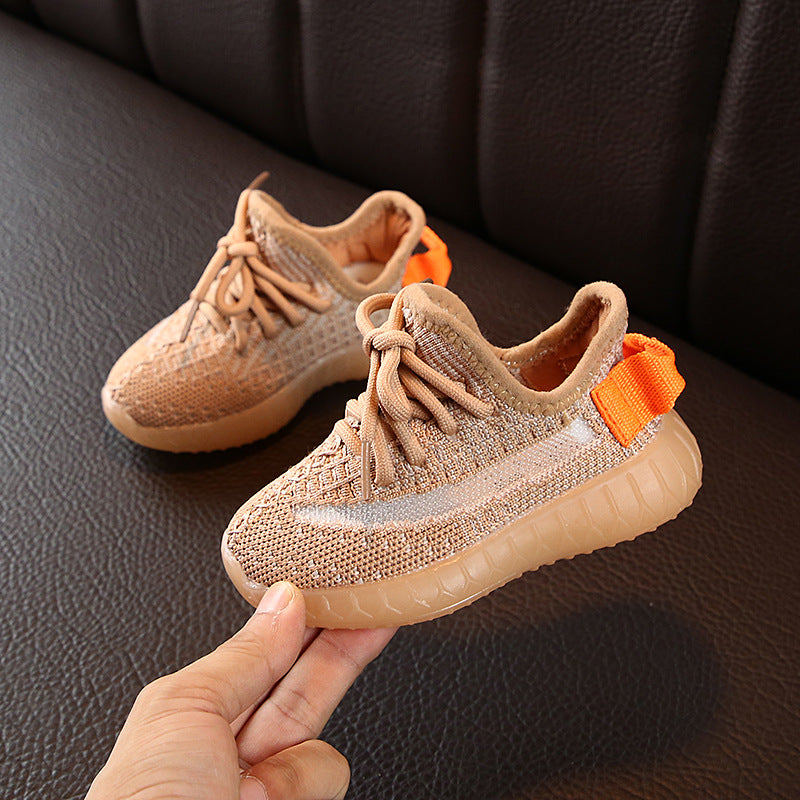 Boys Girls Fashion Sneakers Baby/Toddler/Little Kids Leather Trainers Children School Sport Shoes Soft Running Shoes - Fabs things