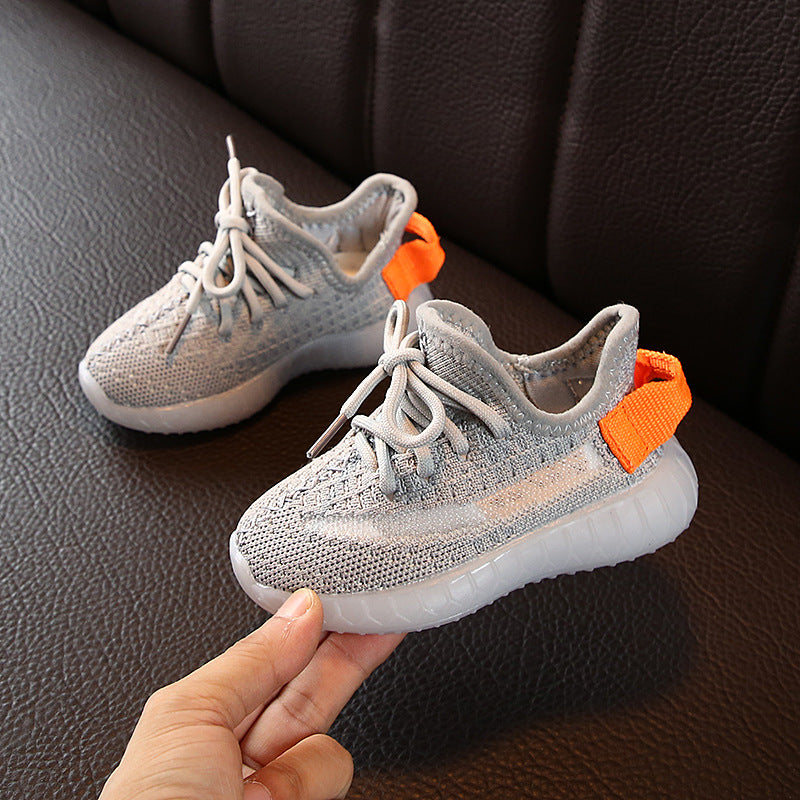 Boys Girls Fashion Sneakers Baby/Toddler/Little Kids Leather Trainers Children School Sport Shoes Soft Running Shoes - Fabs things