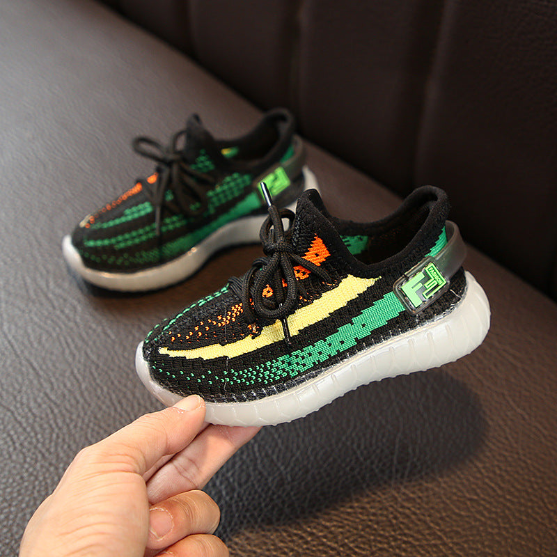 Boys Girls Fashion Sneakers Baby/Toddler/Little Kids Leather Trainers Children School Sport Shoes Soft Running Shoes - Fabs things