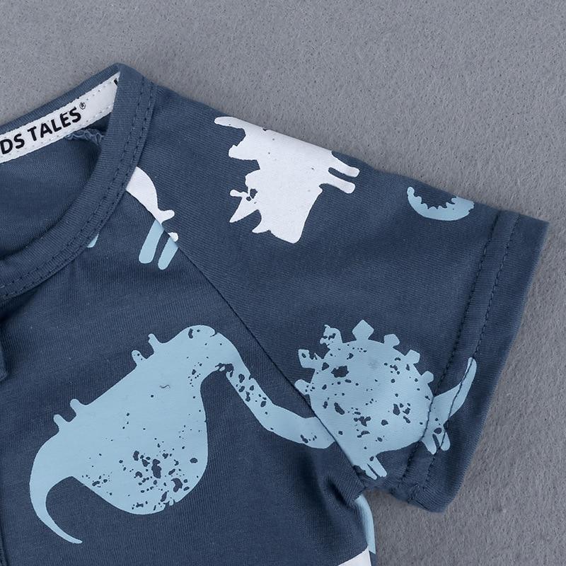 Modern Printed Newborn Baby Short Sleeved Cotton Jumpsuit Infant Cartoon Animal Costumes Clothing For Girls and Boys Kids - Fabs things
