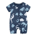 Modern Printed Newborn Baby Short Sleeved Cotton Jumpsuit Infant Cartoon Animal Costumes Clothing For Girls and Boys Kids - Fabs things