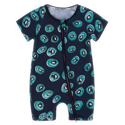 Modern Printed Newborn Baby Short Sleeved Cotton Jumpsuit Infant Cartoon Animal Costumes Clothing For Girls and Boys Kids - Fabs things