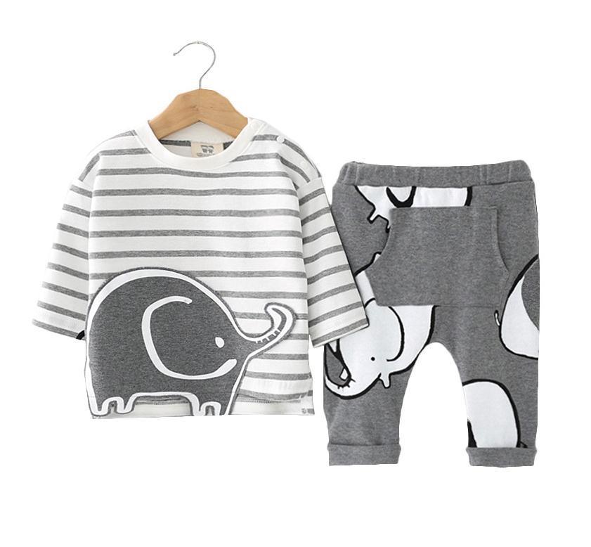 Romper Set Fashion Cartoon Bodysuit Hat and Pant  Clothing Set Cute Animal Newborn Baby Clothes Pajamas - Fabs things