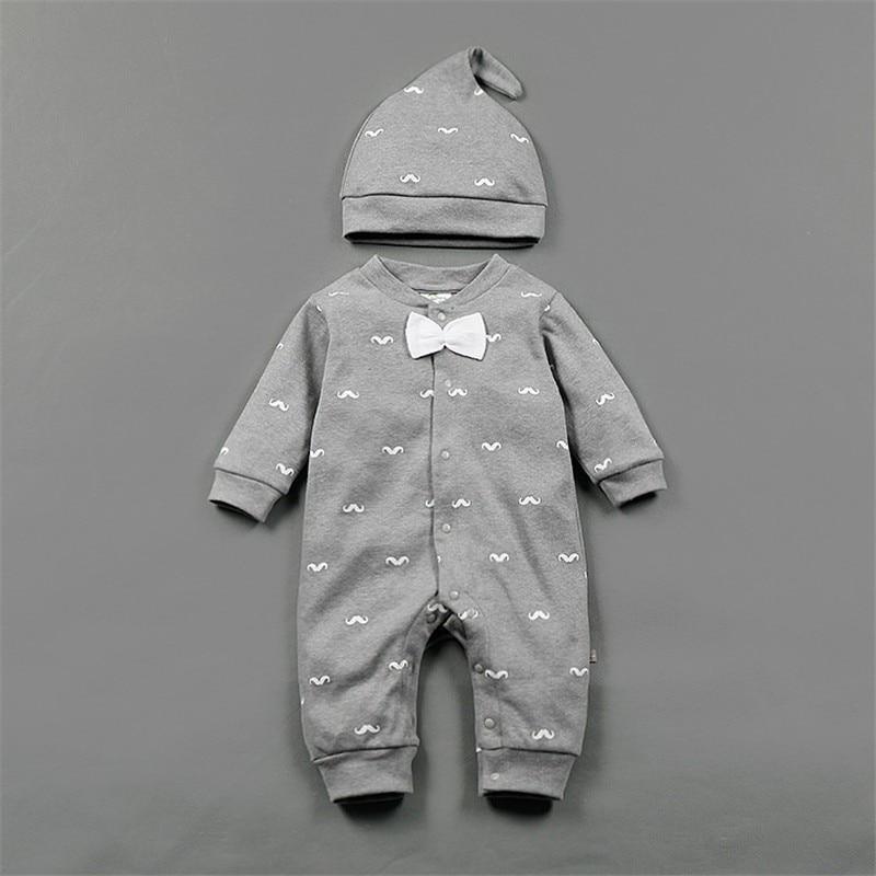 Romper Set Fashion Cartoon Bodysuit Hat and Pant  Clothing Set Cute Animal Newborn Baby Clothes Pajamas - Fabs things