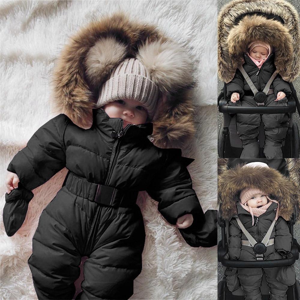 Winter Clothes For Infant Baby Hooded Warm Thick Snowsuit Jumpsuit Romper for Boys and Girls  Style - Fabs things