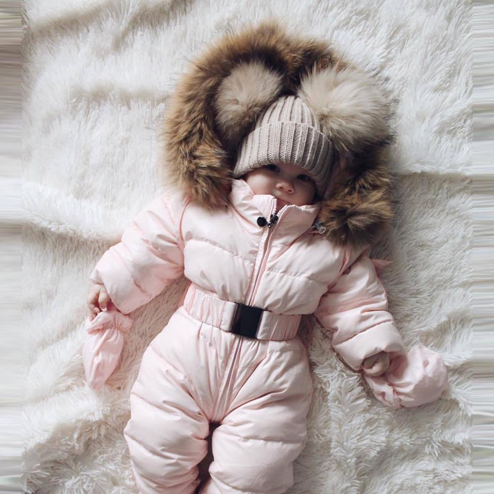 Winter Clothes For Infant Baby Hooded Warm Thick Snowsuit Jumpsuit Romper for Boys and Girls  Style - Fabs things