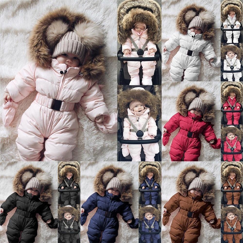 Winter Clothes For Infant Baby Hooded Warm Thick Snowsuit Jumpsuit Romper for Boys and Girls  Style - Fabs things