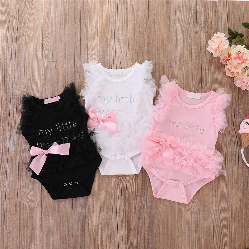 Infant Girls Bodysuits No Sleeve Baby Clothes Summer Newborn Baby Clothes Outfit Infant Romper Jumpsuit for Girls - Fabs things