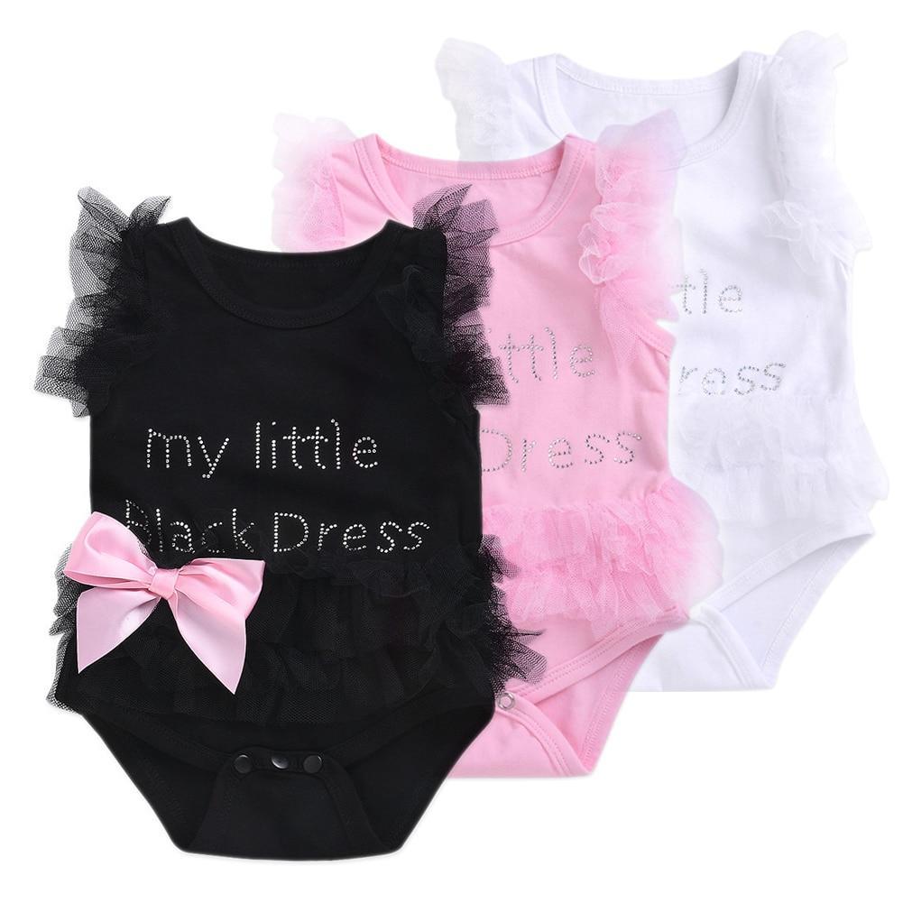 Infant Girls Bodysuits No Sleeve Baby Clothes Summer Newborn Baby Clothes Outfit Infant Romper Jumpsuit for Girls - Fabs things