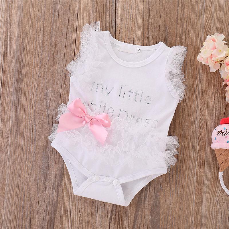 Infant Girls Bodysuits No Sleeve Baby Clothes Summer Newborn Baby Clothes Outfit Infant Romper Jumpsuit for Girls - Fabs things