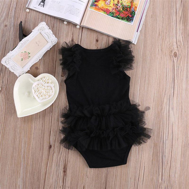 Infant Girls Bodysuits No Sleeve Baby Clothes Summer Newborn Baby Clothes Outfit Infant Romper Jumpsuit for Girls - Fabs things