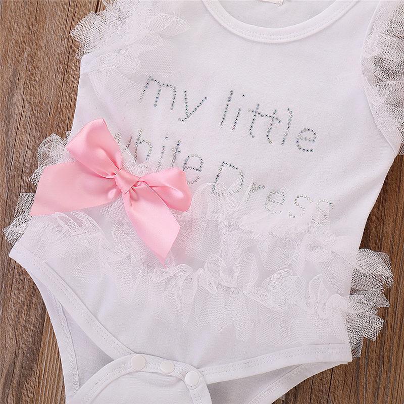 Infant Girls Bodysuits No Sleeve Baby Clothes Summer Newborn Baby Clothes Outfit Infant Romper Jumpsuit for Girls - Fabs things