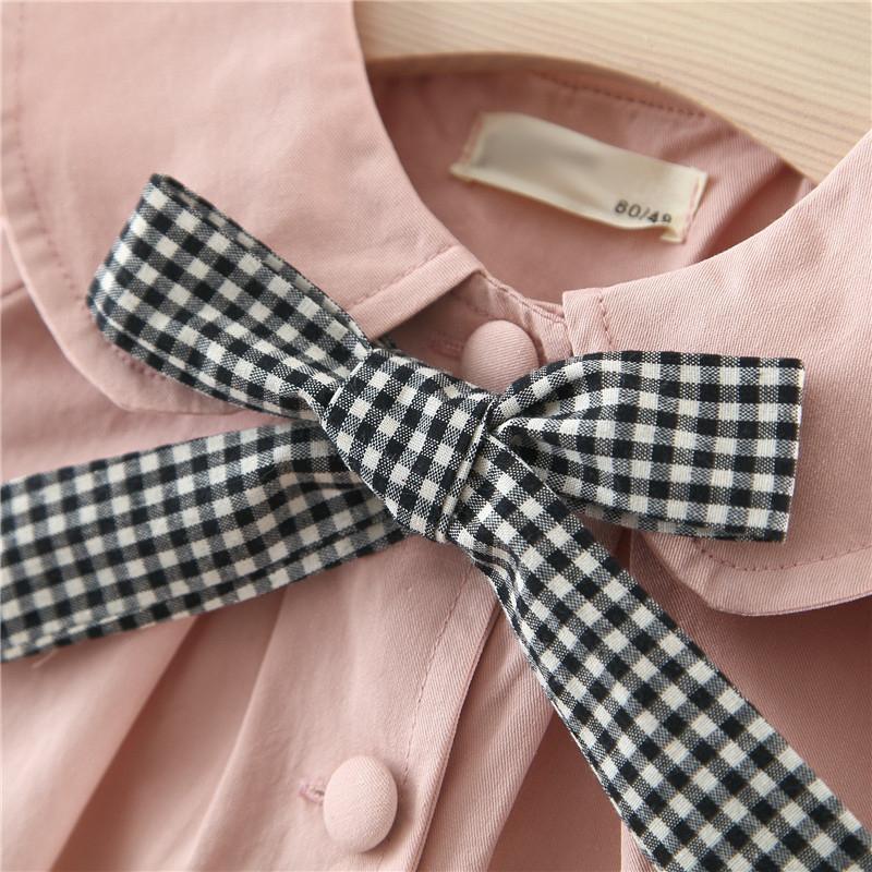 Baby Girl Coats Newborn Baby Clothes Autumn Winter Plaid Bow Coat Infant With Bow In elegant Modern Design - Fabs things