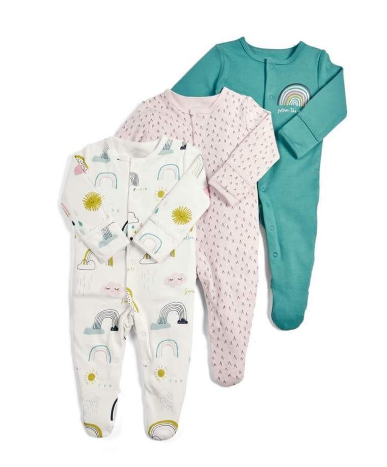 3pcs Set Baby Romper Newborn Sleep suit Flower Baby Rompers Infant Baby Clothes Long Sleeve Newborn Jumpsuits Pajamas for Kids - Fabs things
