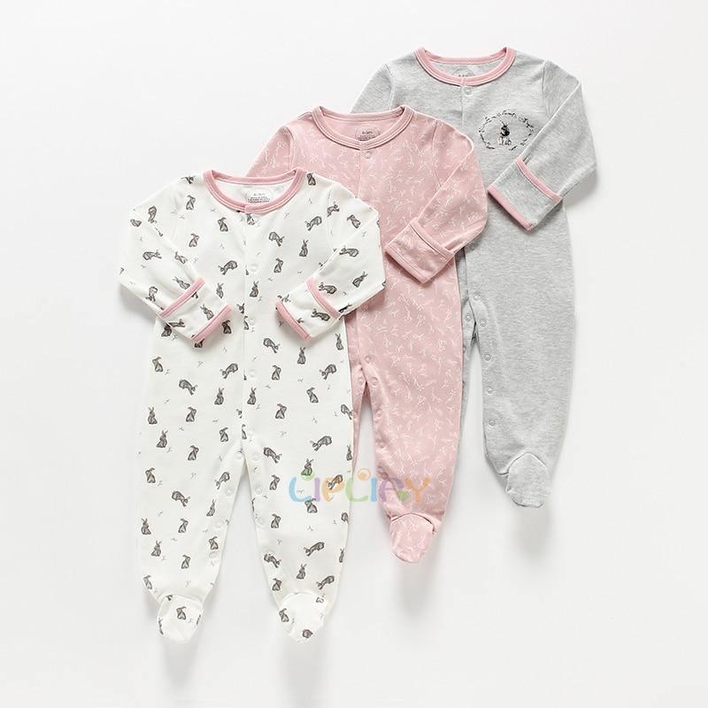 3pcs Set Baby Romper Newborn Sleep suit Flower Baby Rompers Infant Baby Clothes Long Sleeve Newborn Jumpsuits Pajamas for Kids - Fabs things