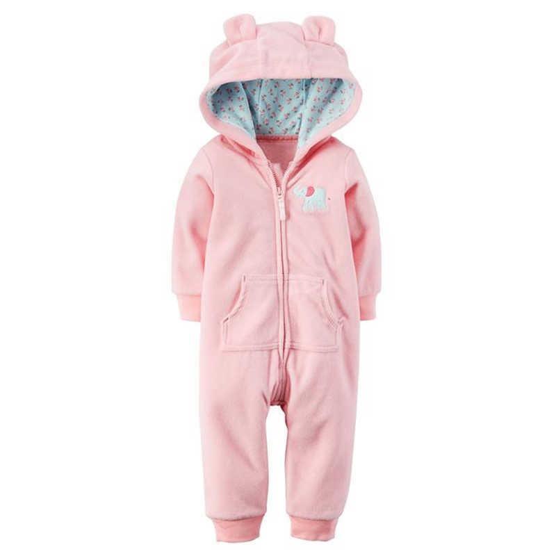 Modern High Quality Newborn Infant Baby Clothes Fleece Jumpsuit Boys Romper Hooded Jumpsuit Bear For Kids - Fabs things
