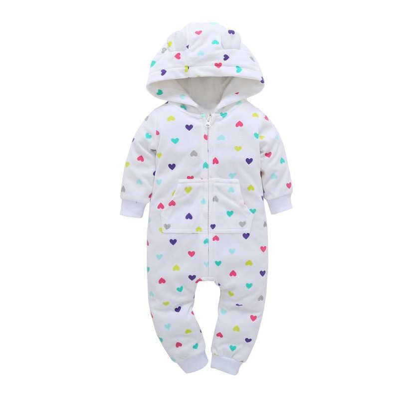 Modern High Quality Newborn Infant Baby Clothes Fleece Jumpsuit Boys Romper Hooded Jumpsuit Bear For Kids - Fabs things