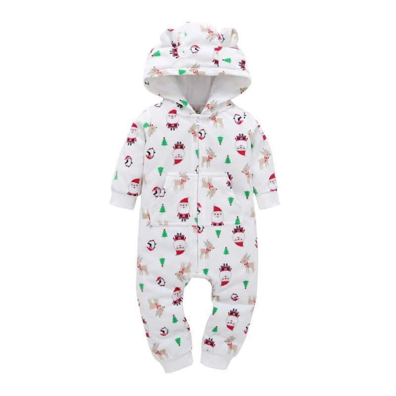 Modern High Quality Newborn Infant Baby Clothes Fleece Jumpsuit Boys Romper Hooded Jumpsuit Bear For Kids - Fabs things