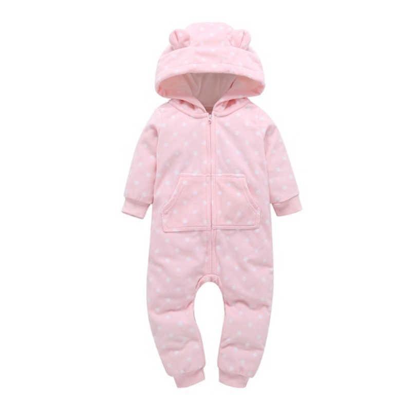 Modern High Quality Newborn Infant Baby Clothes Fleece Jumpsuit Boys Romper Hooded Jumpsuit Bear For Kids - Fabs things