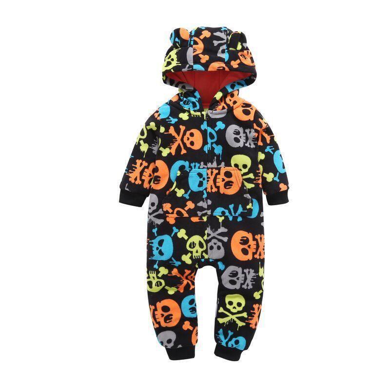 Modern High Quality Newborn Infant Baby Clothes Fleece Jumpsuit Boys Romper Hooded Jumpsuit Bear For Kids - Fabs things
