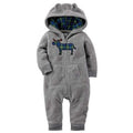 Modern High Quality Newborn Infant Baby Clothes Fleece Jumpsuit Boys Romper Hooded Jumpsuit Bear For Kids - Fabs things