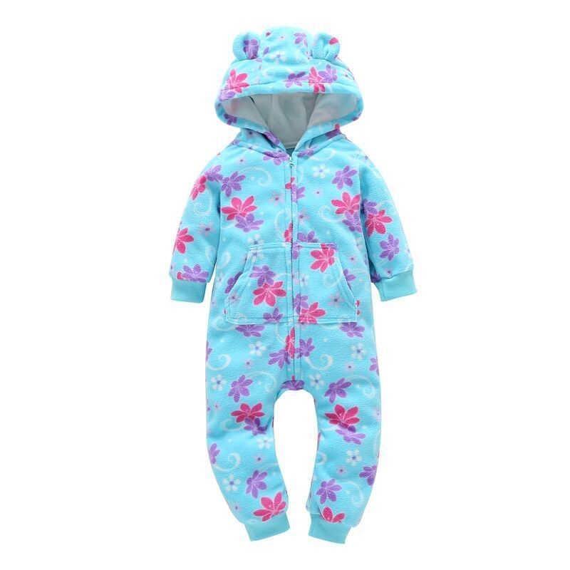 Modern High Quality Newborn Infant Baby Clothes Fleece Jumpsuit Boys Romper Hooded Jumpsuit Bear For Kids - Fabs things