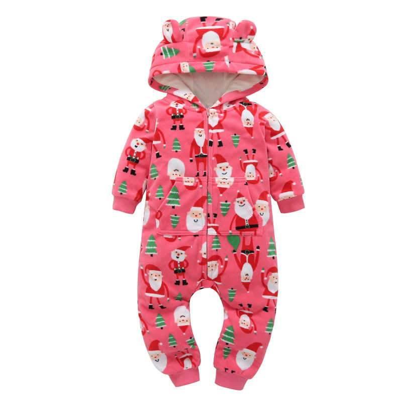 Modern High Quality Newborn Infant Baby Clothes Fleece Jumpsuit Boys Romper Hooded Jumpsuit Bear For Kids - Fabs things