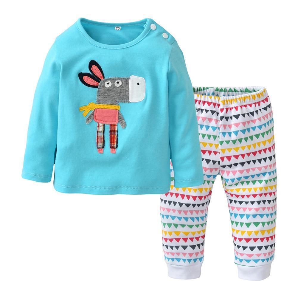 Newborn Baby Boy Clothes Set Long Sleeve Letter Like A Boss T-shirt , Pants Infant Clothing Set For Baby - Fabs things